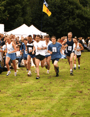 Hill race start