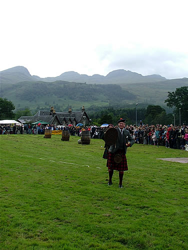 Sir Malcolm MacGregor of MacGregor Baronet Opens the Games